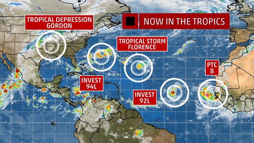 Invest 94L newly designated by the NHC.