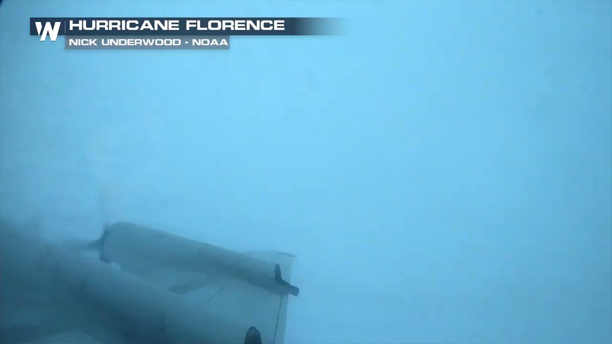 Jaw dropping footage from the violent eye of Hurricane Florence.   