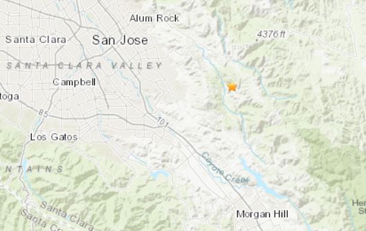 A preliminary 2.7 magnitude earthquake was reported in the South Bay. According to the USGS, the quake was felt in San Jose, Alum Rock, Morgan Hill ans Santa Clara