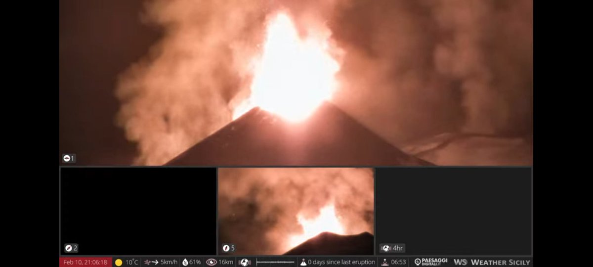 Etna right now. Seems the Etna has a big eruption again