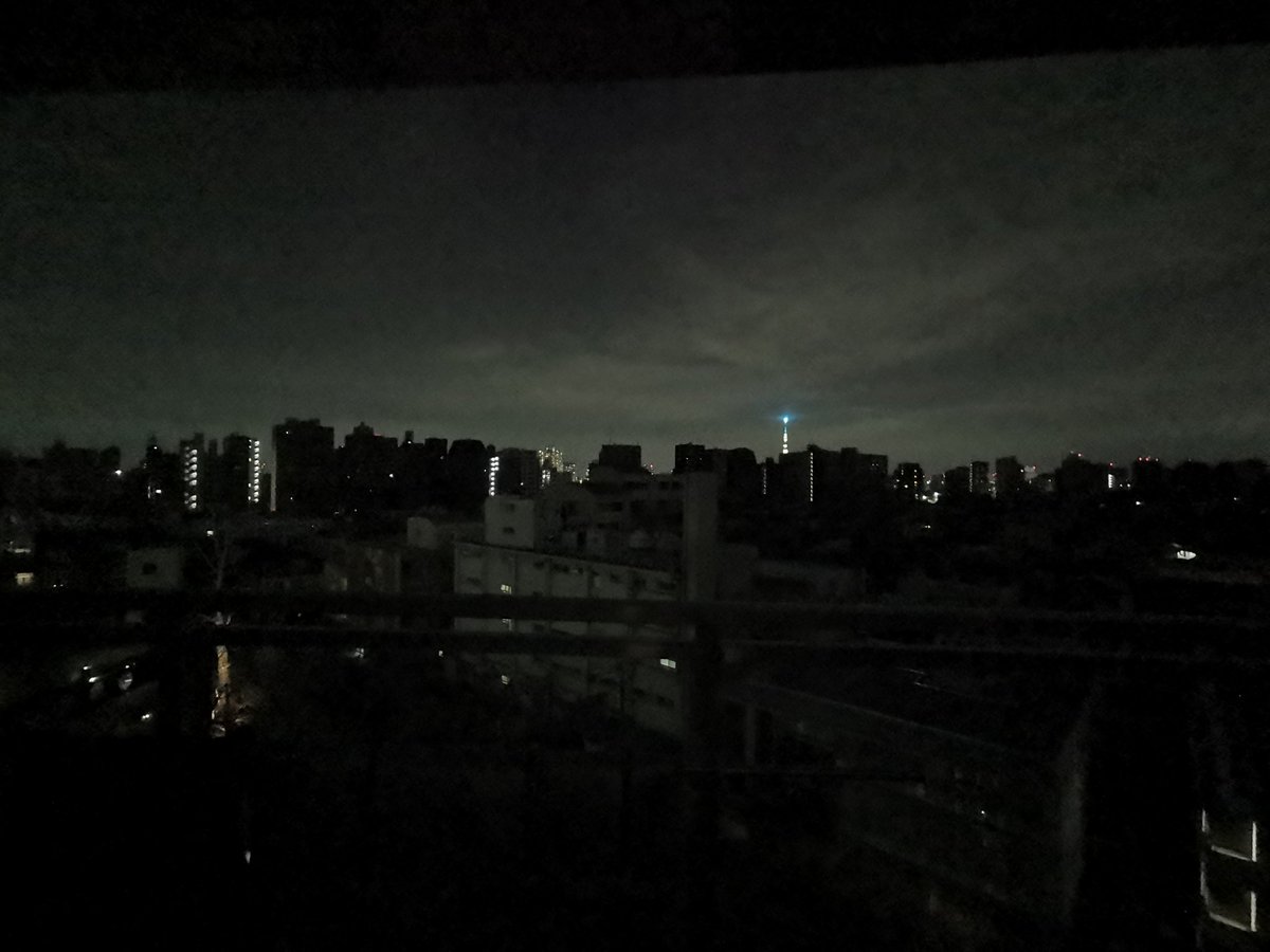 Power outage over the entire area.  at Bunkyo-ku, Tokyo Earthquake