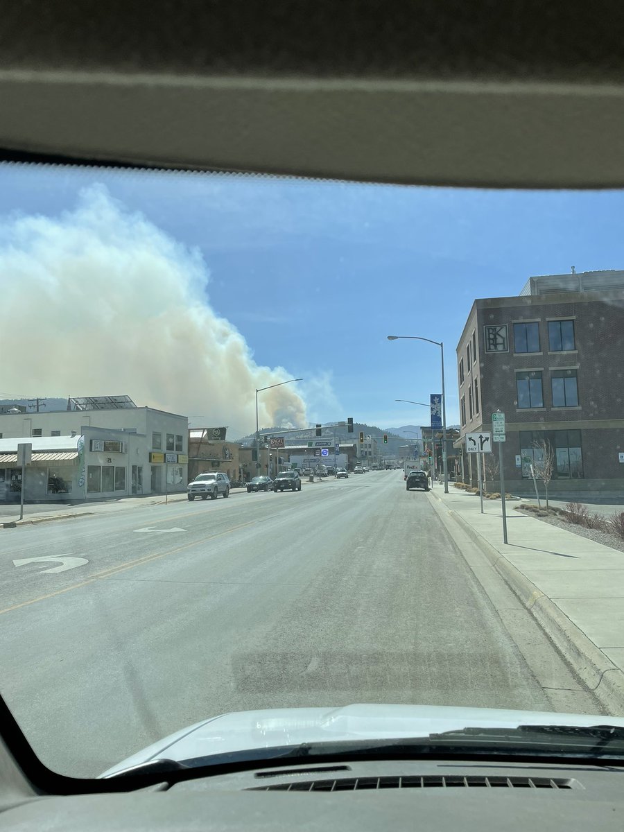 Helena Mt. Control burn that got a little sketchy yesterday afternoon. Smells like smoke this morning. Another reminder that my summer is going to be super busy