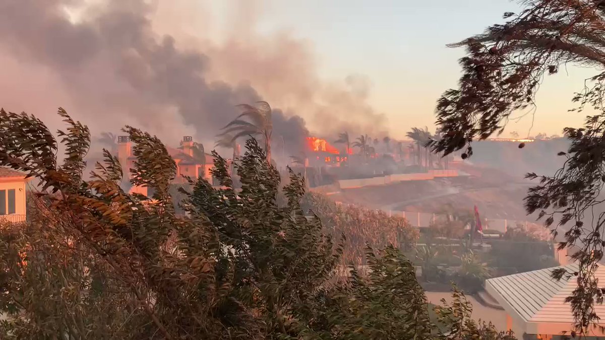 One firefighter called it chaos on Coronado Pointe. A street in Laguna Niguel devastated by fire.