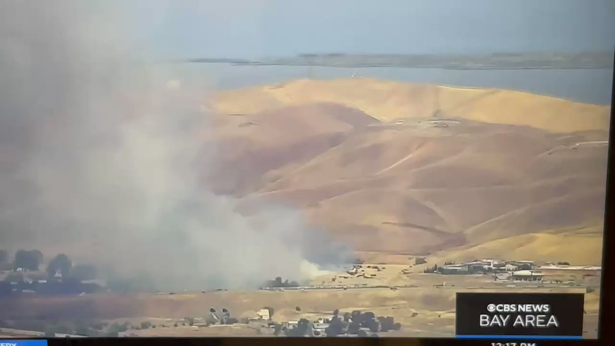 out of Concord a two-alarm Brush Fire burning near Hwy-4 near Willow Pass.