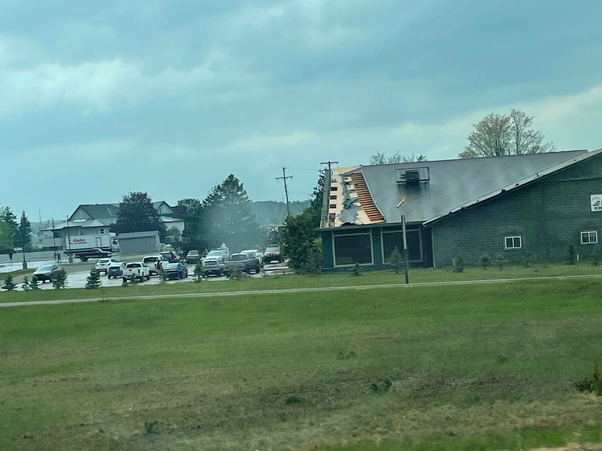 Damage in Gaylord from the tornado that ripped through.