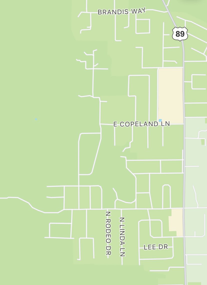 Multiple spot fires now being reported around Glodia Dr, Campbell, Crestview, Johnson Ranch, and Copeland. Main fire front around Glodia Dr/Crestview