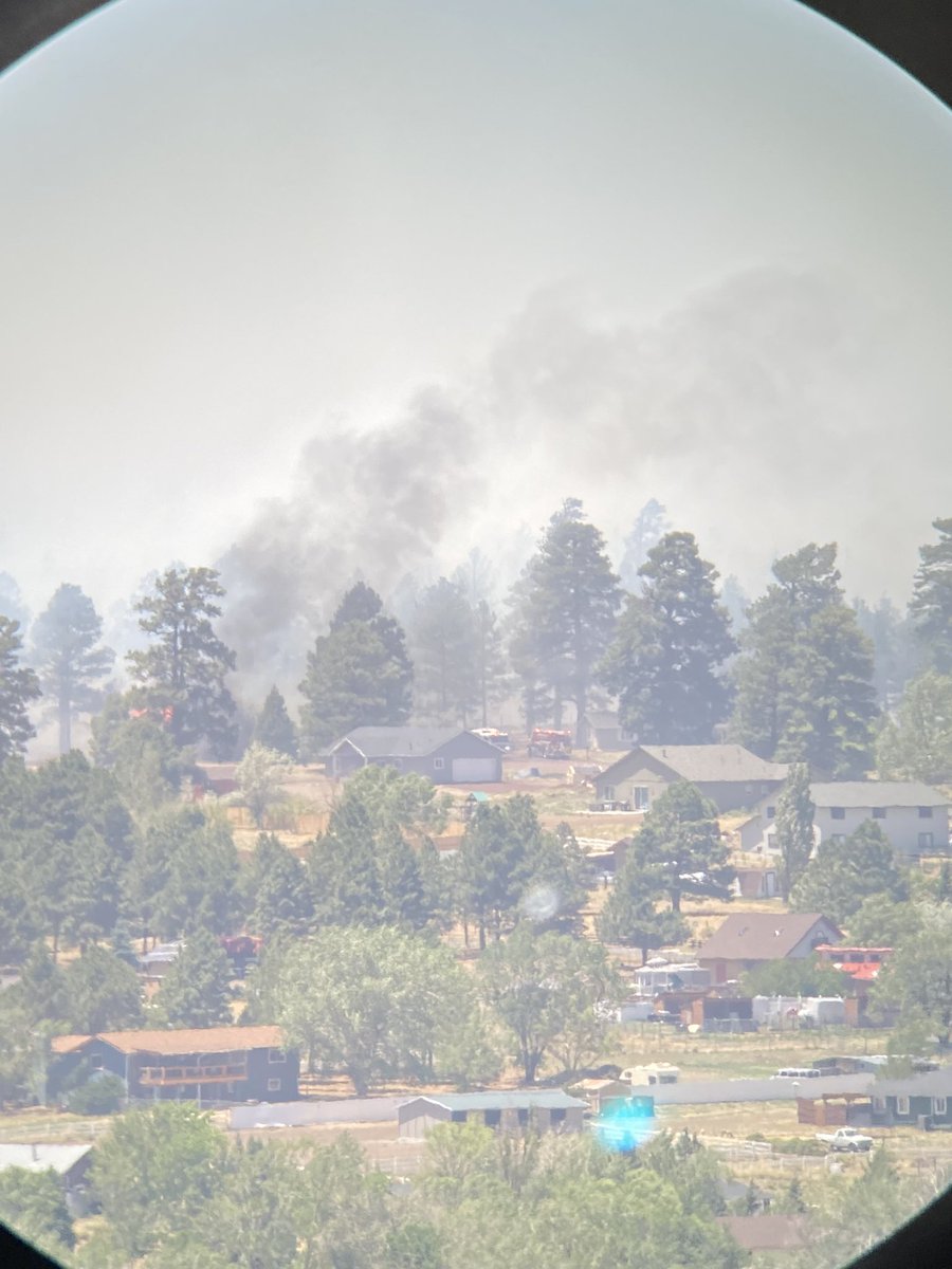 Units prepping for structure protection at timberline estates