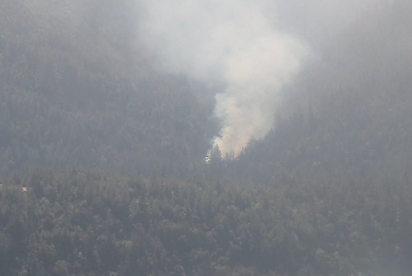 Frefighters are responding to a fire east of Hugo. currently have one engine on scene and additional resources en route. It's currently estimated to be a quarter-acre in size.