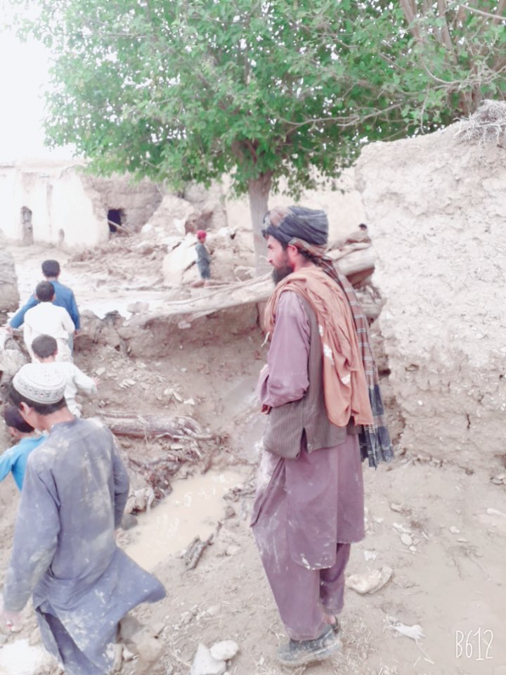 Nawabahar district, Zabul, aftermath of destructive flash floods caused by heavy and non stop rain