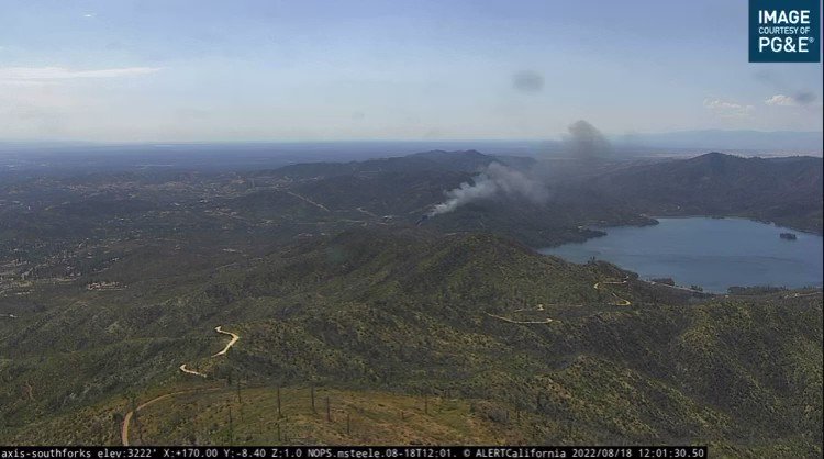 The Kennedy Fire is in Shasta County California near Whiskeytown Lake. Reports of spotting 1/4 mile however, the lake will act as a pretty good natural barrier. Multiple crews and tankers ordered