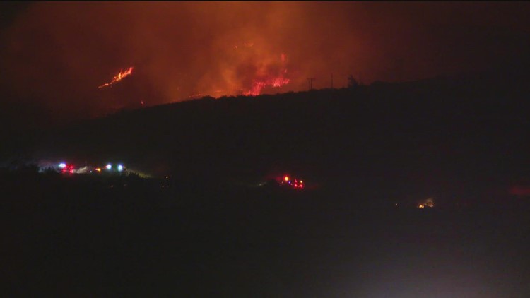 Firefighters continue to battle the 4,200+ acre blaze. The Tecate Port of Entry remains closed and power is out for 400 homes. Ongoing updates here: