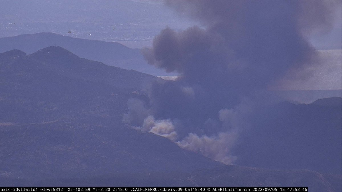 FairviewFire S/O ValleVista in Riverside Co: Dispatch just went out, large column of smoke & flames on the camera. Bautista Rd  and  Fairview Ave