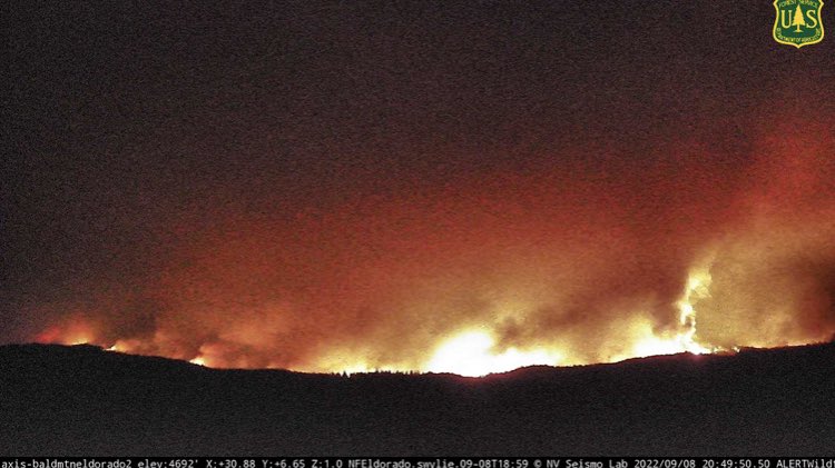 Significant increase of fire activity on Mosquito Ridge road, spotting potential imminent, structure defense plan being put in place for Foresthill, fire is hitting it extremely hard