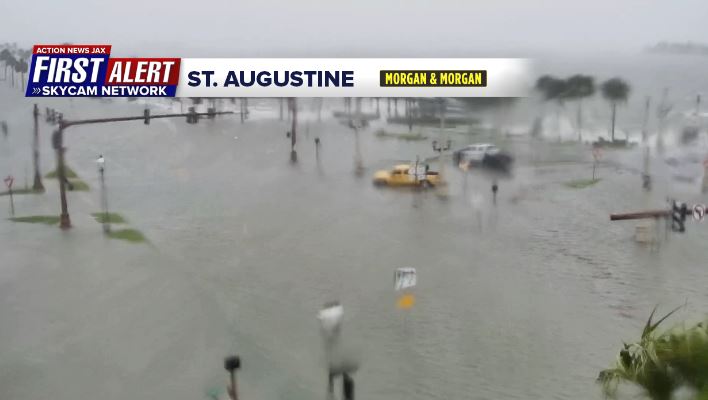 Flooding in St. Augustine. High tide 11:36 am
