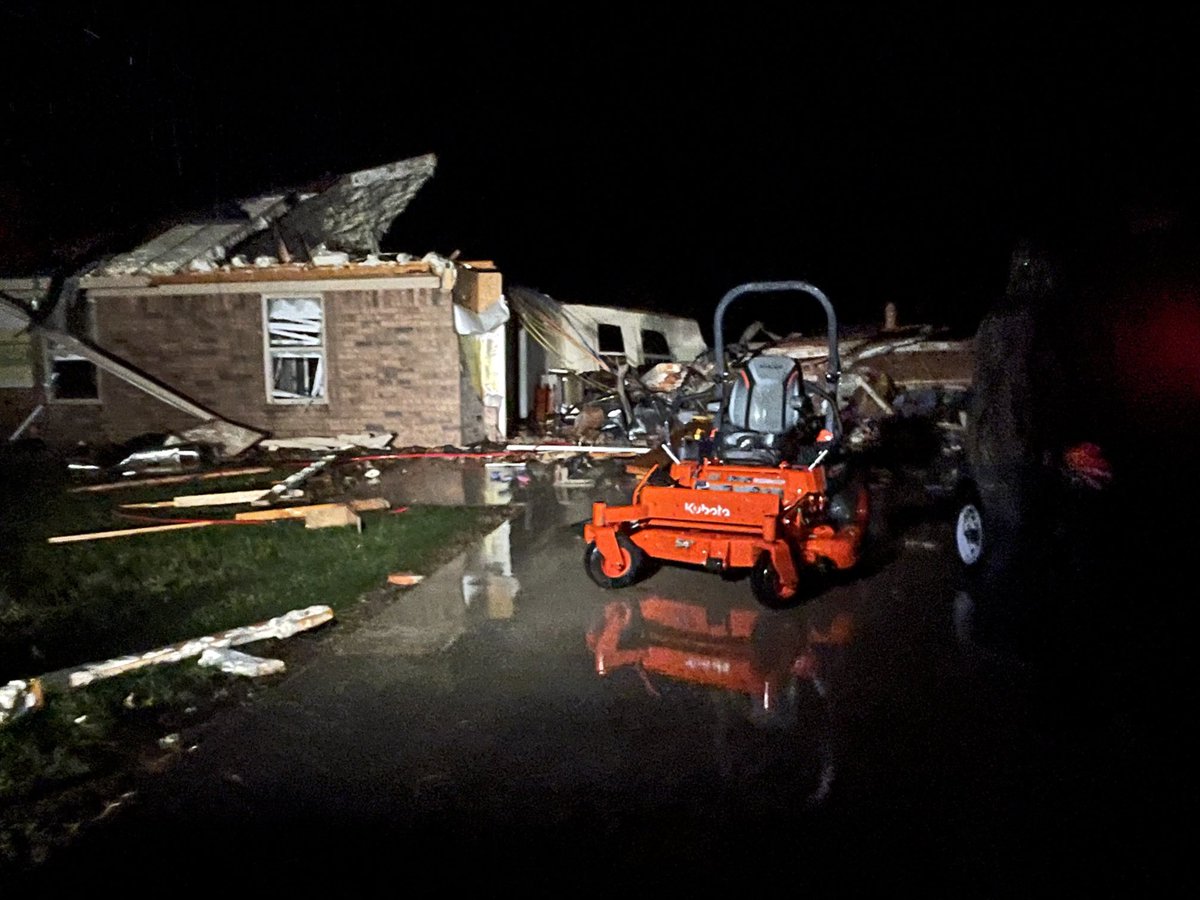 Neighbors in Midcity, Tx tell at least a dozen homes are damaged or destroyed by this afternoon's tornado. Daylight will reveal the full extent of its path.