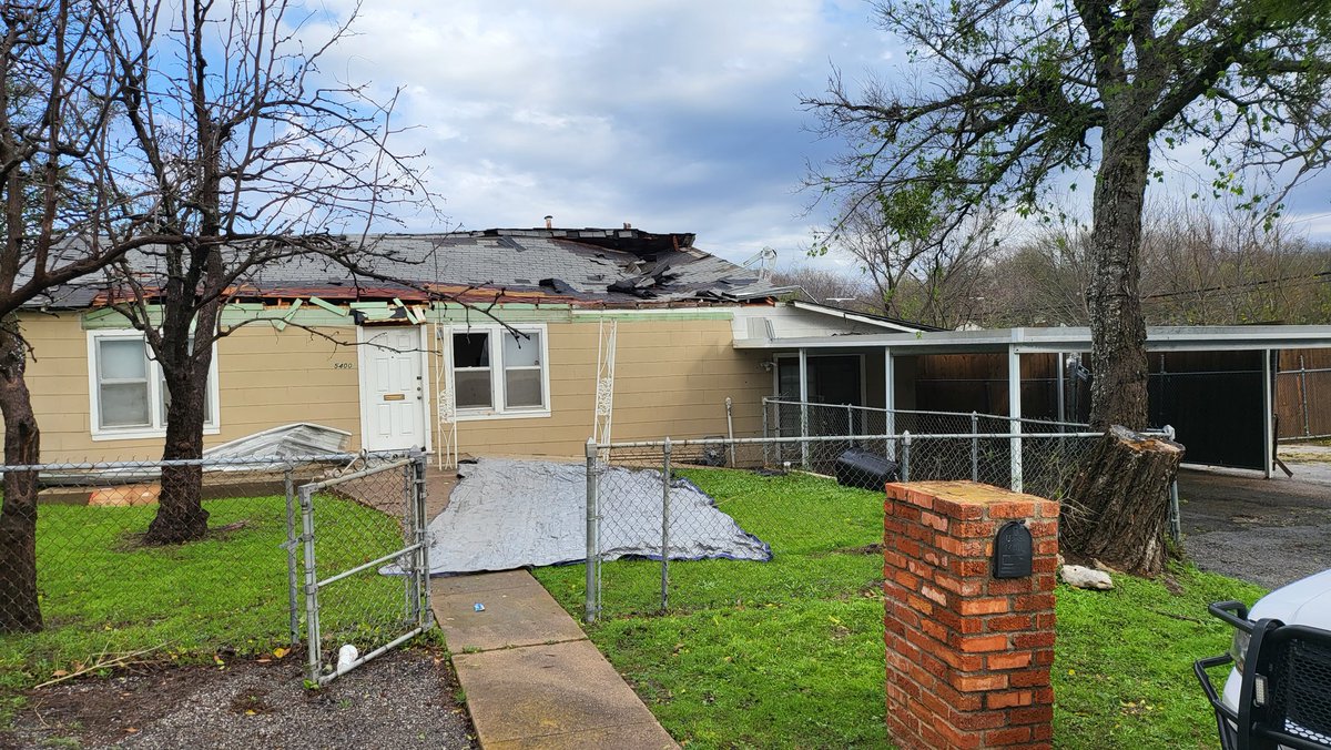 This home in Sansom Park, which was converted into a business, doesn't look like much, even without the tornado damage. But to the man who owns it, there's a lot of sentimental value to it.
