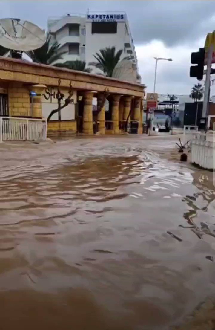 Flooding in Protaras