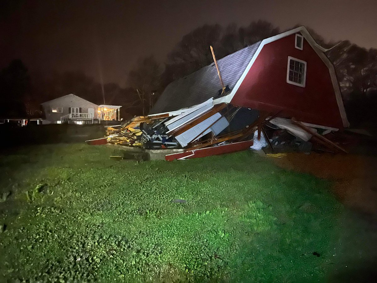 Storm damage near Hartselle photos from Jennifer Connolly