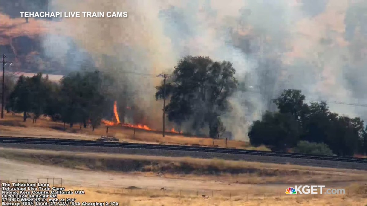 Firefighters were able to stop forward progress on a small grass fire Wednesday in Tehachapi that burned at least 3 acres