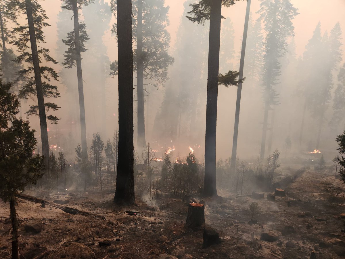 The ParkFire has now burned 420,692 acres and remains at 34% contained. CAL FIRE shared this photo that was taken in Mill Creek in Tehama County from Highway 172 on Tuesday