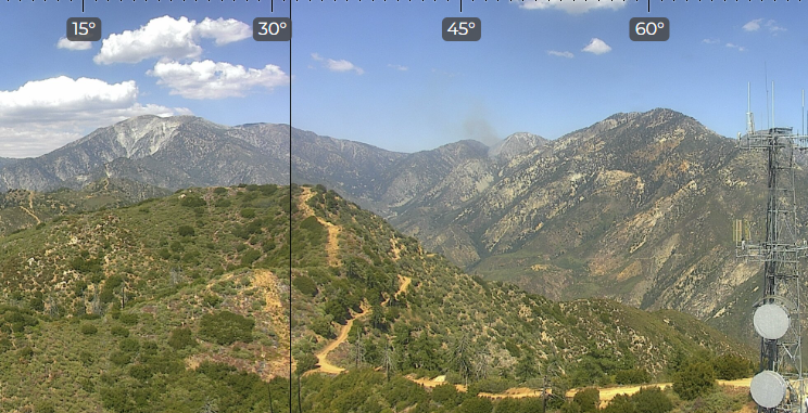 New Fire up near the top MountBaldy @Angeles_NF