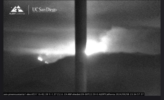 The Bridge Fire- LA County ( Angeles National forest ) 820 acres actively burning.