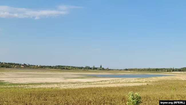 Il ne reste plus de volume d'eau utile dans le réservoir de Taigan en Crimée occupée