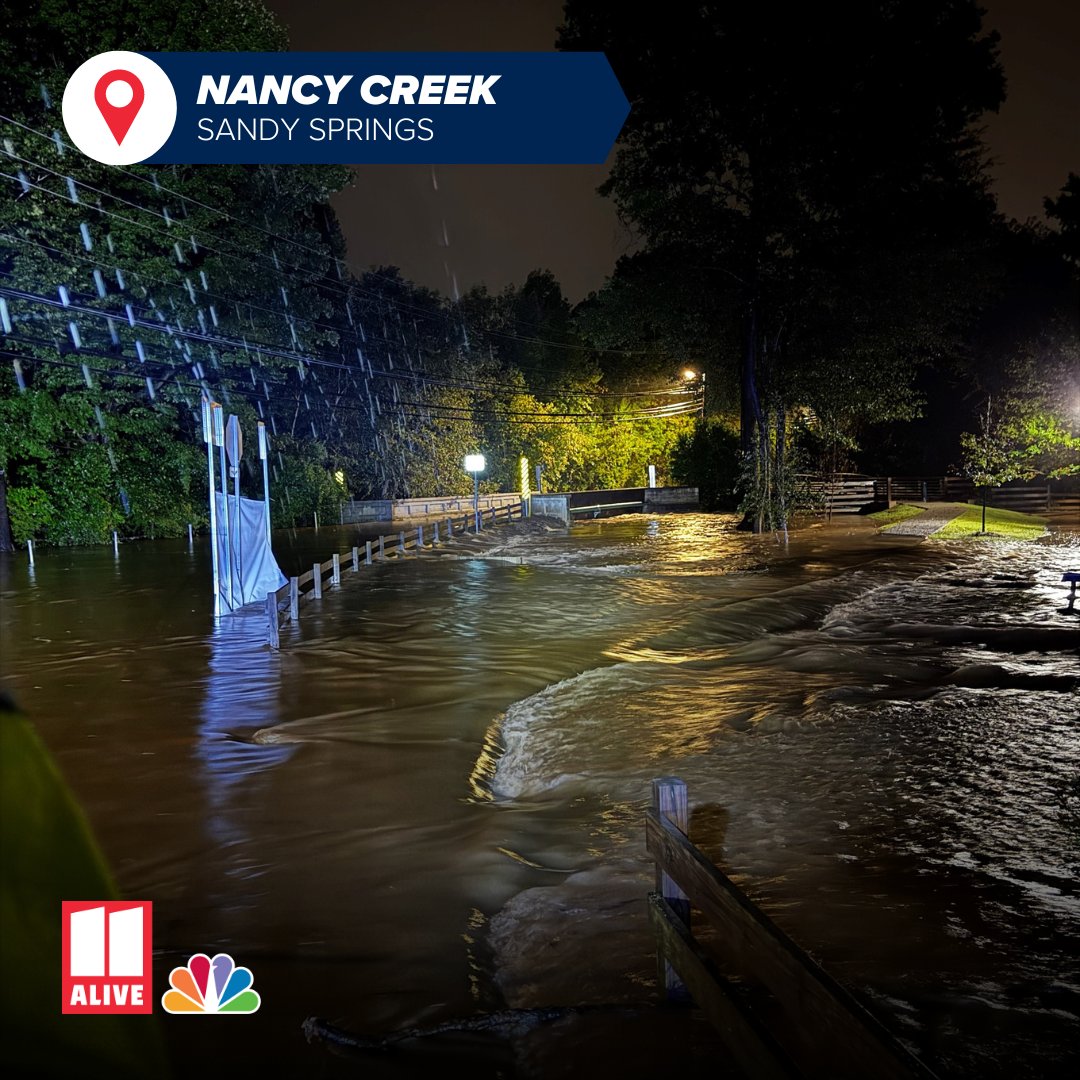 weather conditions across metro Atlanta and north Georgia. 11Alive reporter Liza Lucas is currently in Sandy Springs giving us a look at the flooding