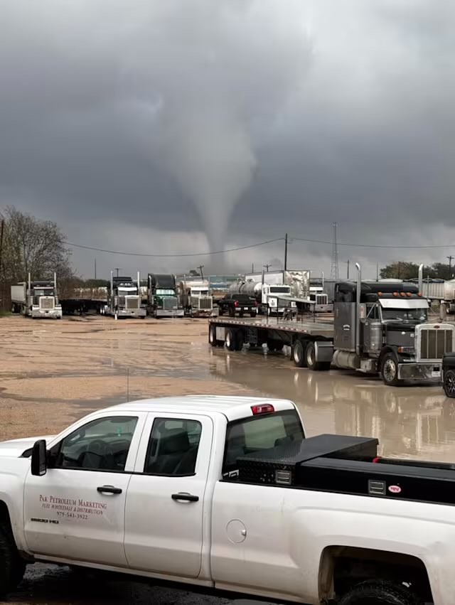 reported tornado in El Campo, TX. This is the same line of storms headed right for the Greater Houston area.