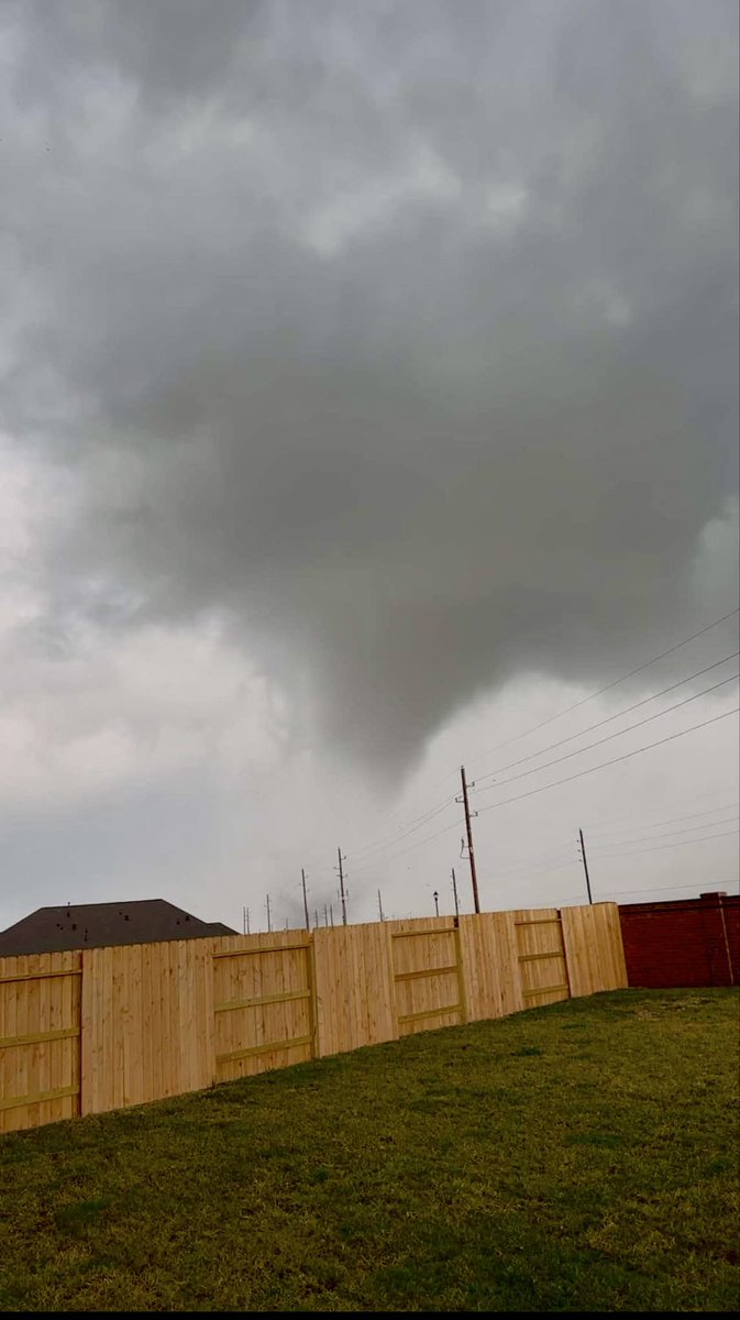 Tornado earlier this morning in north parts of Katy, Texas, west of Houston, Texas in the Sunterra neighborhood.