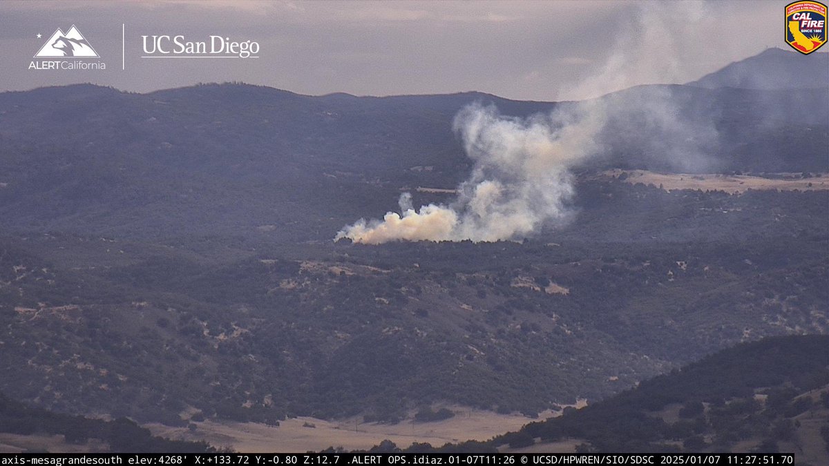 New Brush Fire Wynola Road, Julian, San Diego County