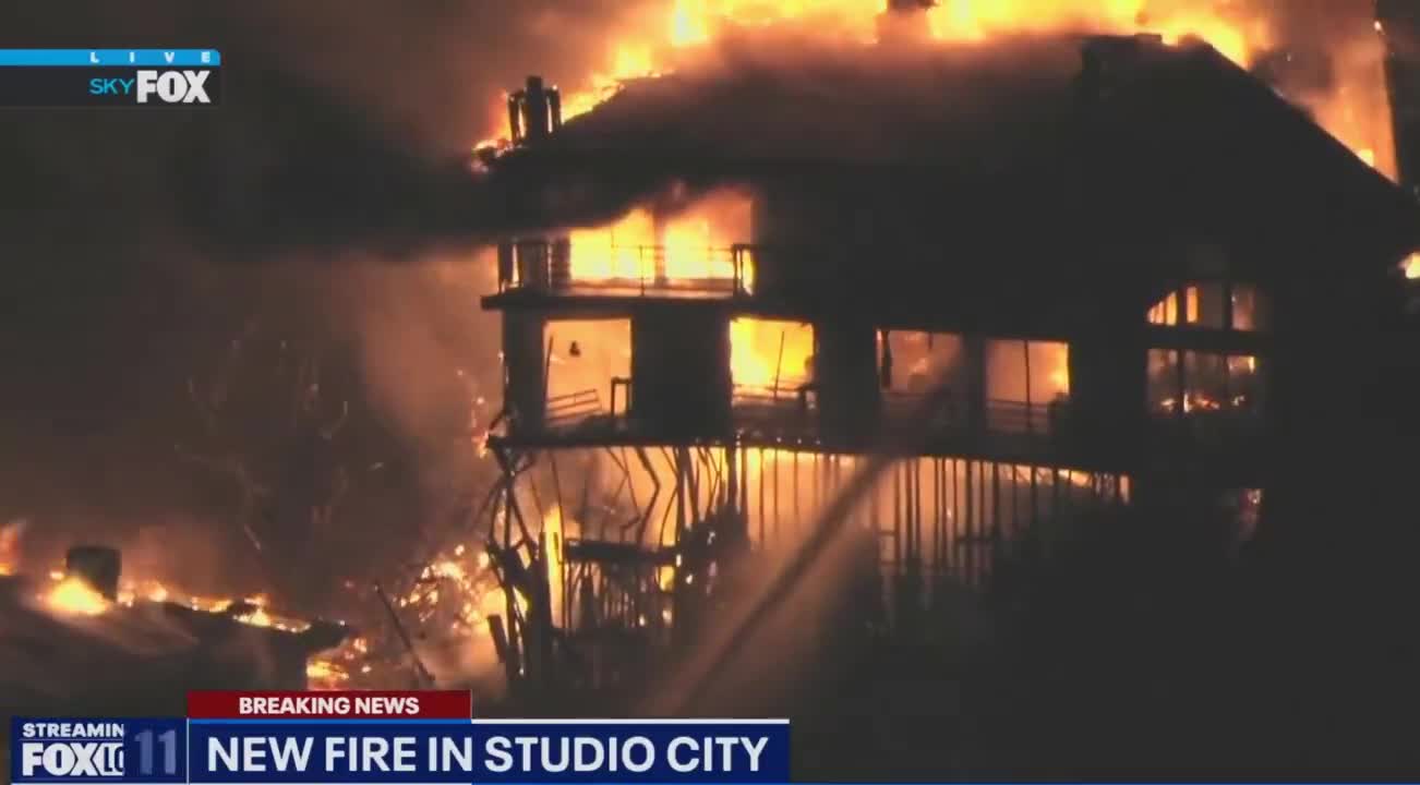 1 structure has collapsed in Studio City on Sunswept Drive