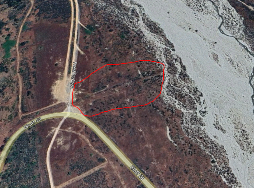 BluffFire is about done as soon as the catch the left flank. Fire is right about 5.5 acres