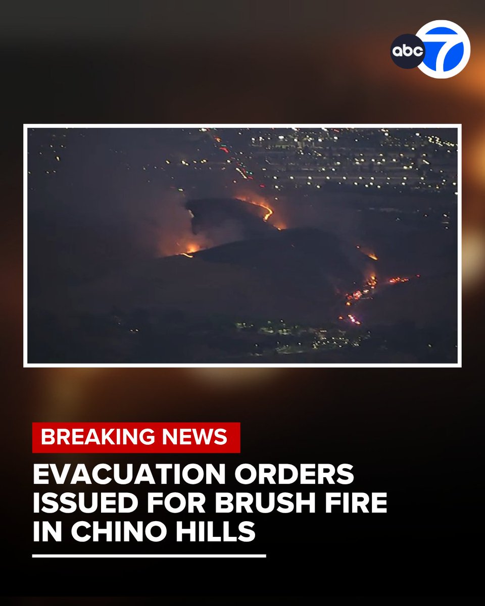 All evacuation orders and warnings have been lifted, fire officials say.  orders have been issued for a 30-acre brush fire in Chino Hills, authorities say. The Cal Fire San Bernardino Unit says the fire has a moderate rate of spread and a potential for 200 acres