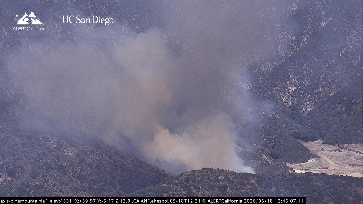 BurroFire The Fire is 3-5 acres, Moderate Rate of Spread, Growth Potential is Moderate, No Structures Threatened. Air Attack 330 and LACoFD Helitanker 47 is enroute.
