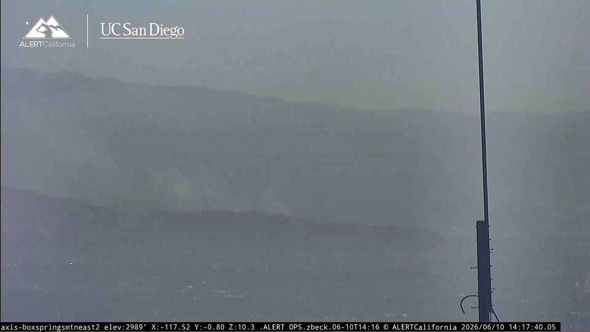 New Brush Fire Indiana Avenue/Lincoln Street, Corona, Riverside County. Currently 5-7 acres, Slow - Moderate Rate of Spread, Aligned with Slope, with an Immediate Structure Threat at the top of the Hill, Eastern Flank is the Priority