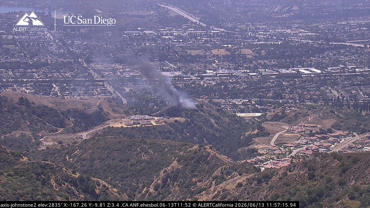 New Brush Fire Cataract Road/Foothill Blvd, Glendora, Los Angeles County. Ground Resources are making Access. LACoFD Copter 11, 21, Helitanker 55 will be enroute