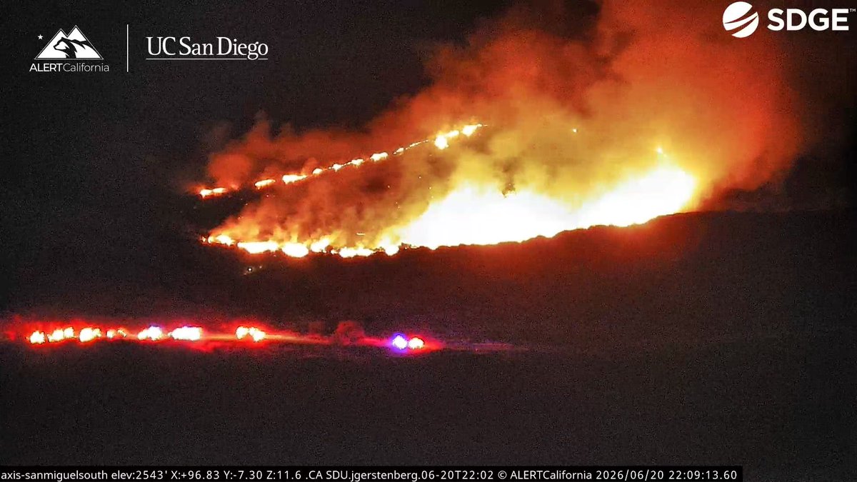 EchoFire The Fire is 10 acres, Slow - Moderate Rate of Spread, Dozers were deployed and are working to get a like around the Fire.