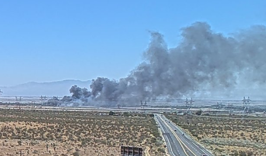 New fire near 96th St E. x/E Ave T 8, Littlerock