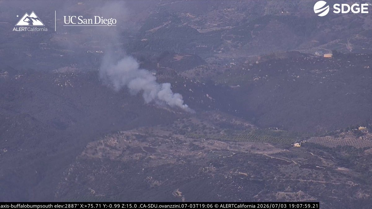 New Brush Fire Daily Road, North of De Luz Heights, San Diego County, close to the Riverside County Line. Air Attack 310 is enroute
