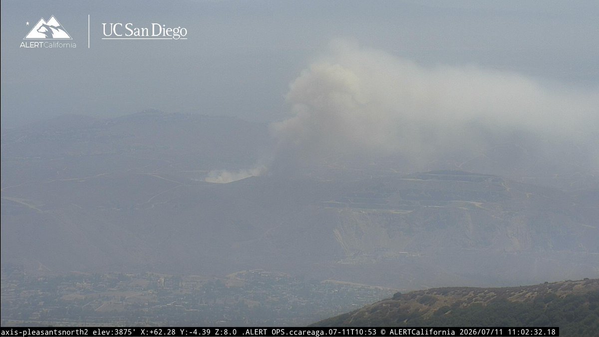 Heard the Dispatched for a New Brush Fire at Cajalco Road/Eagle Canyon Road, Lake Mathews, Riverside County. Copter 608 is overhead, Air Attack 310 is enroute
