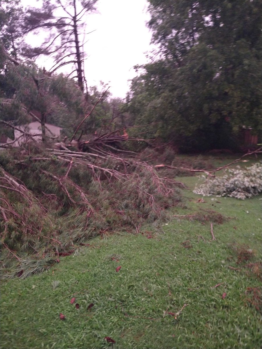 A Clarksville family has been displaced after severe storms hit their home on Tuesday evening. A member of the Montgomery County Amateur Radio Emergency Service reported the damage, checked on the family, and contacted emergency responders.
